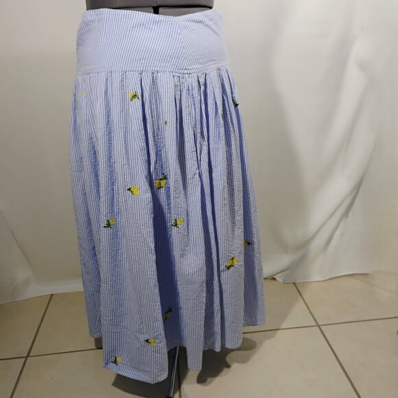 Free Assembly Women’s Plus Pleated Cotton Maxi Skirt | Size 20W | NWT - Picture 3 of 16
